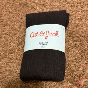 Cat & Jack Men's Black Sweater Tights BRAND NEW
